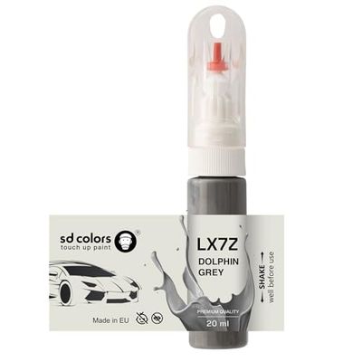 SD COLORS DOLPHIN GRAY LX7Z TOUCH UP 20 ML PAINT CONVENIENT BRUSH FOR SCRATCH REPAIR FIX (JUST PAINT)