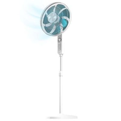 Cecotec - Ventilateur de sol EnergySilence 610 Max Flow - 70 W, 16" de diamètre, 7 pales, minuterie 2h, 4 vitesses, oscillation 90º et hauteur réglable jusqu'à 130 cm