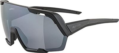 ALPINA Unisex - Dorośli, ROCKET BOLD Okulary sportowe, all black matt, One Size