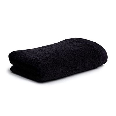Möve Gant de Toilette Superwuschel 100% Coton, Noir, 60 x 110 cm