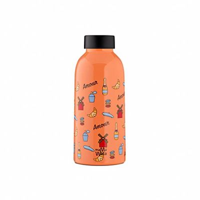 MAMA WATA MamaWata Insulated 470ml Botella, Adultos Unisex, Paris (Multicolor)