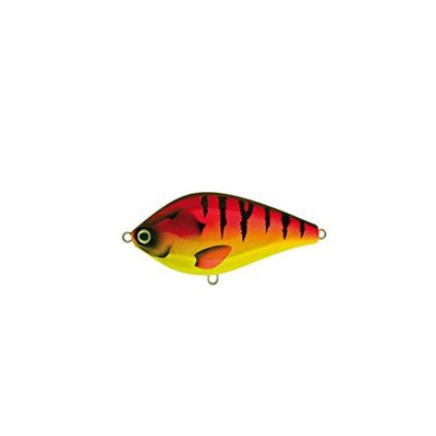 Artificielle Spinning Hard Bait MOLIX Pike Jerk 105 10.5 cm 55 GR Flotteur, Red/Yellow Tiger