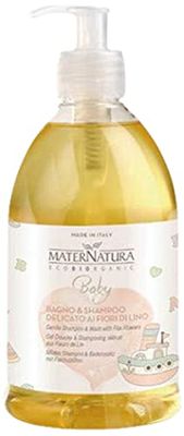 Maternatura Baby Gentle Shampoo and Wash with Flax Flowers