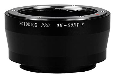 Fotodiox Pro Adattatore per Obiettivo Compatibile con Obiettivi Olympus OM (obiettivo del film) su Fotocamere con Attacco Sony E