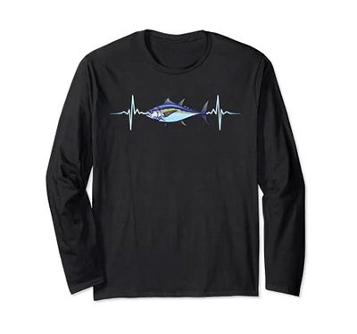 Tonno Gigante Pesce Rosso Pesca Pesca Regalo Maglia a Manica