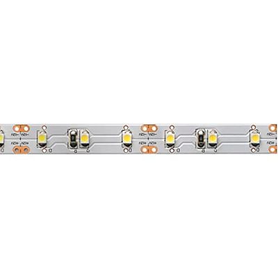 L&S Meccano - Striscia LED autoadesiva, con scheda flessibile, 3000 K, IP20, flessibile e separabile, 12 V, 5 m