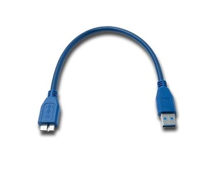 SYSTEM-S Cavo USB 3.0 30 cm Tipo A Maschio a 3.0 Micro Maschio in Nero