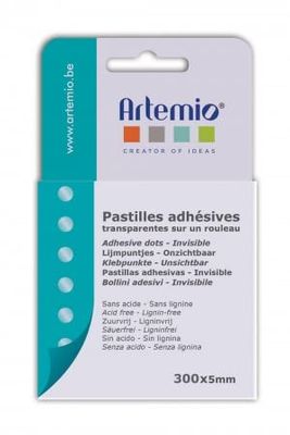 Artemio Set of 300 Clear Adhesive Glue Adhesive, Clear, 8.5 x 2 x 15 cm