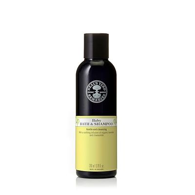 Neal's Yard Remedies Baby Bath & Shampoo, Body Wash Suitable For Newborns, With Lavender & Chamomile, Vegan & Cruelty-Free, 200ml