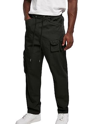 Urban Classics Herren Cargo-Hose Asymetric Pants black 40