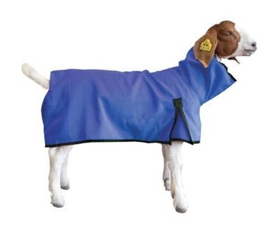 Weaver - Coperta unisex in pelle di capra, grande, blu, L