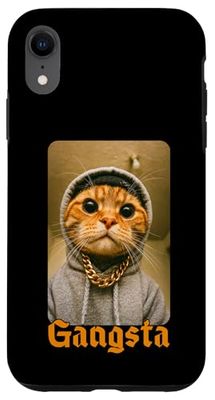 Gangsta Kitty Gangster Cat Meme Funny Cats Gang Humor Case for iPhone XR