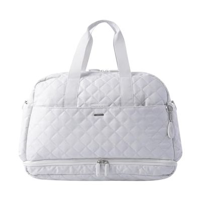 TOTTO - Bolso Pañalera Bebé, Modelo Babybao 2.0, Bolsa Bebé Hospital, Bolsillo Porta Biberones y Chupetes, Bolsas Multiusos Extraíbles, Cambiador Pañales, Correa Hombro Removible, Color White Sand