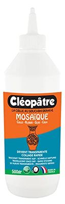 CLEOPATRE – Colle Mosaïque Cléo’Saïc 500g – Transparente et Durable – Fabrication Française