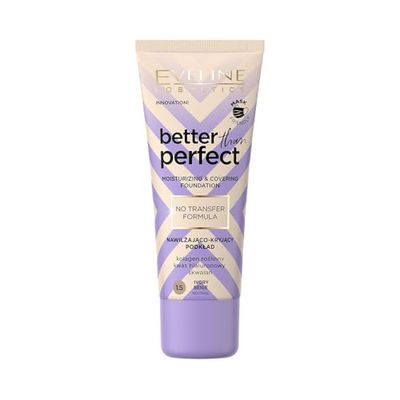 Eveline Cosmetics Better Than Perfect Foundation - Acabado radiante, hidratante y vegano con ácido hialurónico y colágeno vegetal