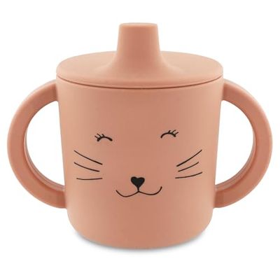 Trixie - Mrs Cat Sippy Cup - 4m+ - 100% Food Grade Silicone - Pink