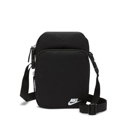 Nike DB0456-010 NK HERITAGE CROSSBODY Sports backpack Unisex Adult BLACK/BLACK/WHITE Taille 1SIZE