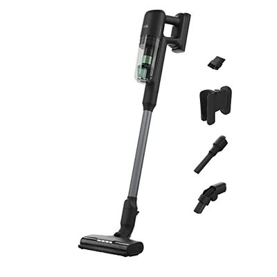 AEG AP71UB14AM Aspiradora Sin Cable, 14,4 V, Autonomía de 50 min, Batería Extraíble, Filtración en 5 Etapas, 4 Velocidades, Incluye Accesorios, Aspirador Escoba y Mano, Gris