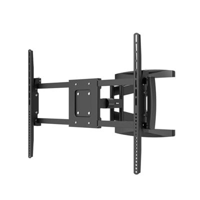Hama Support Mural TV Pivotant Inclinable Télescopique Garantie 10 Ans (TV 37" à 120", 305 cm 100kg Max, Inclinaison -12°/+5°, Rotation 180°, VESA 800 x 600, Easy Fix, Chevilles Fischer) Noir