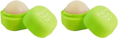 Beauty Made Easy Natural origin Lip Balm LIME & LEMON, with Natural Ingredients, 6.8 g (Paquete de 2)