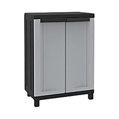 Terry, Twist Black 680, szafka 2-drzwiowa, 1 półka wewnętrzna - 68 x 39 x 91,5 cm