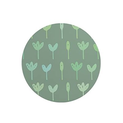 Questo Casa, Round Digital Printed Mouse Pad, Non-Slip Base, for Office and Home, Diameter:22cm