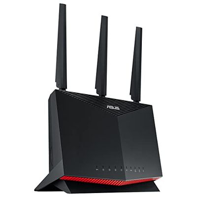 ASUS RT-AX86S (AX5700) Dual Band WiFi 6 Extendable Gaming Router, Gaming Port, Mobile Game Mode, 4G / 5G Router vervanger, levenslange gratis netwerkbeveiliging, VPN, AiMesh ondersteuning, smart home