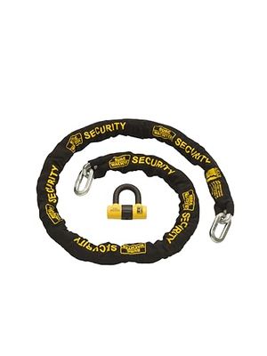 Burg-Wachter - Catena di sicurezza per moto, 2 m, 12 mm, colore: Nero