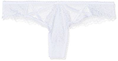 Seven Til Midnight X-Large White Geo Galloon Lace Panty