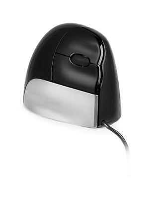 BakkerElkhuizen Evoluent Standard, Verticale ergonomische muis, Bedraad, voor rechtshandigen, Computer/Laptop/Mac, Zwart/donkergrijs/zilver
