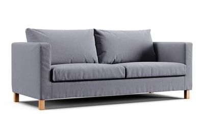 COMFORT WORKS Aangepaste Slipcover Vervanging voor IKEA Karlstad 3-zits bank (grijs Tweed)