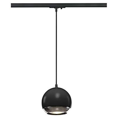SLV foco para sistema monofásico LIGHT EYE 150 / projetor, foco LED, projetor de teto, luminária de teto, sistema de carril, iluminação interior / GU10 75 W preto