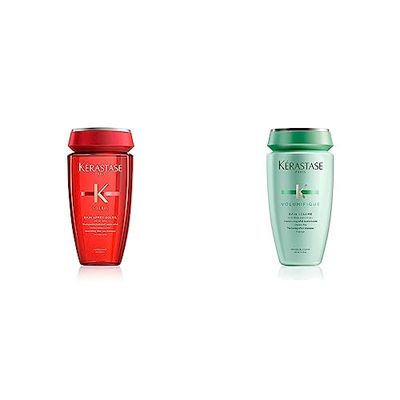Kérastase Soleil, Shampoo Solare Protettivo, Trattamento per Capelli con Protezione Solare, 250 ml & Résistance Volumifique, Shampoo Volumizzante, Per Capelli Fini e Piatti, Bain Volumifique, 250 ml