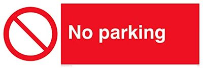 Pack de 5 carteles sin estacionamiento – 300 x 100 mm – L31