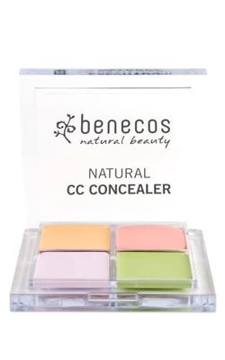Benecos - natural beauty 94267 correttore CC - cremoso - correttivo - senza talco - vegano - beige/verde/rosa/viola