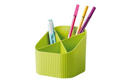 HAN Re-X-Loop 17238-950 - Aljaba de escritorio, diseño joven 100% reciclado, moderno, para todos los utensilios de escritorio, limón, 17238-950