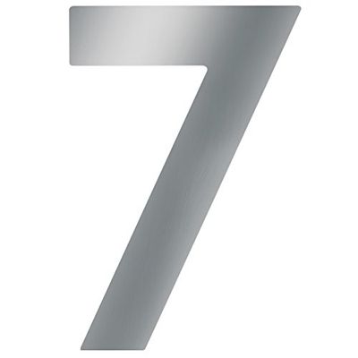 Meister Stainless Steel House Number, 3D Design, Easy Readability, Individual Combination Options - Labelling - Marking - Front Door - House Wall - Garden Gate, 424067