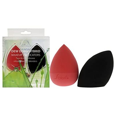 Sorme Cosmetics Dew Drop Hybrid Silicone Infused Blender For Women 2 Pc Sponge