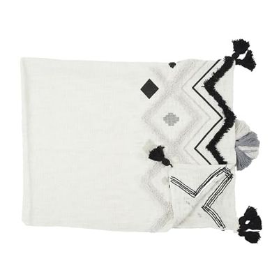 HOME DECO FACTORY TXO0060 - Sofá étnico Tufte (130 x 150 cm), Color Negro