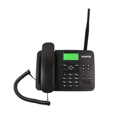 Aligator T100 GSM telefon komórkowy w klasycznym stylu telefonu stołowego (czarny)
