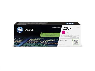 HP 220X W2203X, Cartuccia Toner HP da 5500 Pagine, Compatibile con le Stampanti HP LaserJet Pro M4202, MFP 4302, Magenta