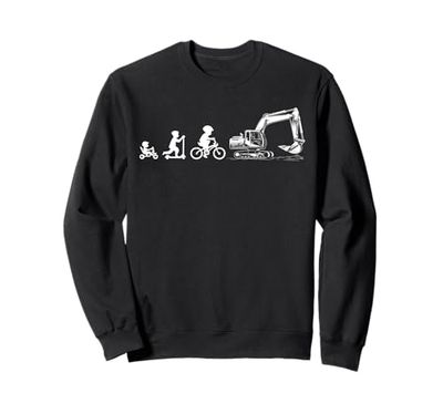 Excavadora entusiastas de la cargadora trabajador de la construcción Digger Sudadera