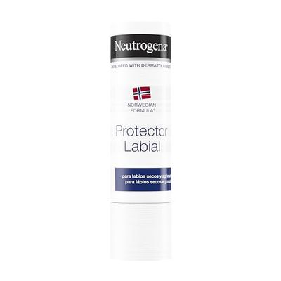 Neutrogena Fórmula Noruega Protector Labial SPF 20 (1 x 4,8 g), bálsamo labial para labios secos y agrietados, protector solar labial contra los rayos UVA y UVB, bálsamo hidratante