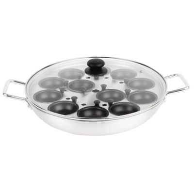 Vogue Aluminium Egg Poacher Non - Stick Cups - 12 Egg 350mm 14"
