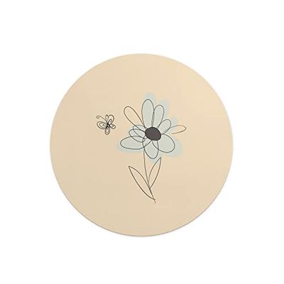 Questo Casa, Stampa Digitale Tondo Tappetino per Mouse, Base Antiscivolo, per Ufficio e Casa, Diametro: 22 Cm