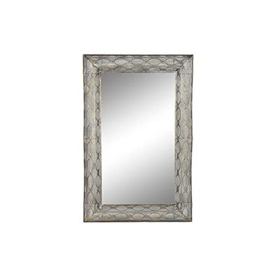 DKD Home Decor Espejo de Pared Dorado Metal Cristal Árabe 81 x 7 x 125 cm
