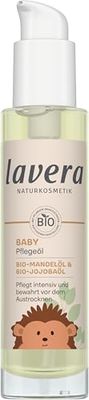 lavera Babyverzorgingsolie, kalmerend en voedend, hydraterend, zonder geur- en conserveringsmiddelen, veganistisch, natuurlijke cosmetica, 100 ml