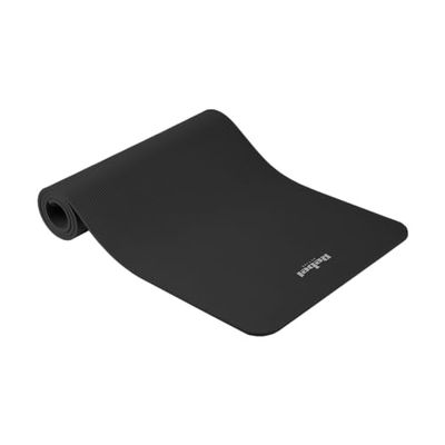 Hoogwaardige yogamat voor pilates, fitness en yoga Rebel Active RBA-3150-BK; 183x61 cm, dikte 1 cm, NBR, zwart