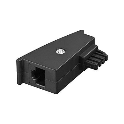 Wentronic Adaptateur TAE Fiche F vers prise RJ45 8P2C Noir (Import Allemagne)