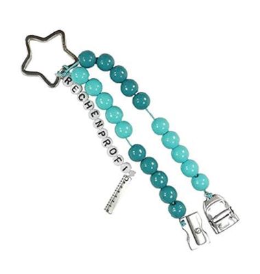 Pracht Creatives Hobby 5935-12181 Chaîne de calcul avec Porte-clés à décorer soi-même, Pro du calcul, Set de Bricolage avec 20 Perles de calcul, pour la rentrée Scolaire pour Le Sac de Sucre